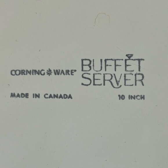 Vintage Corelle Buffet Server with Lid – Ceramic 10-Inch Serving Dish - Picture 2 of 12
